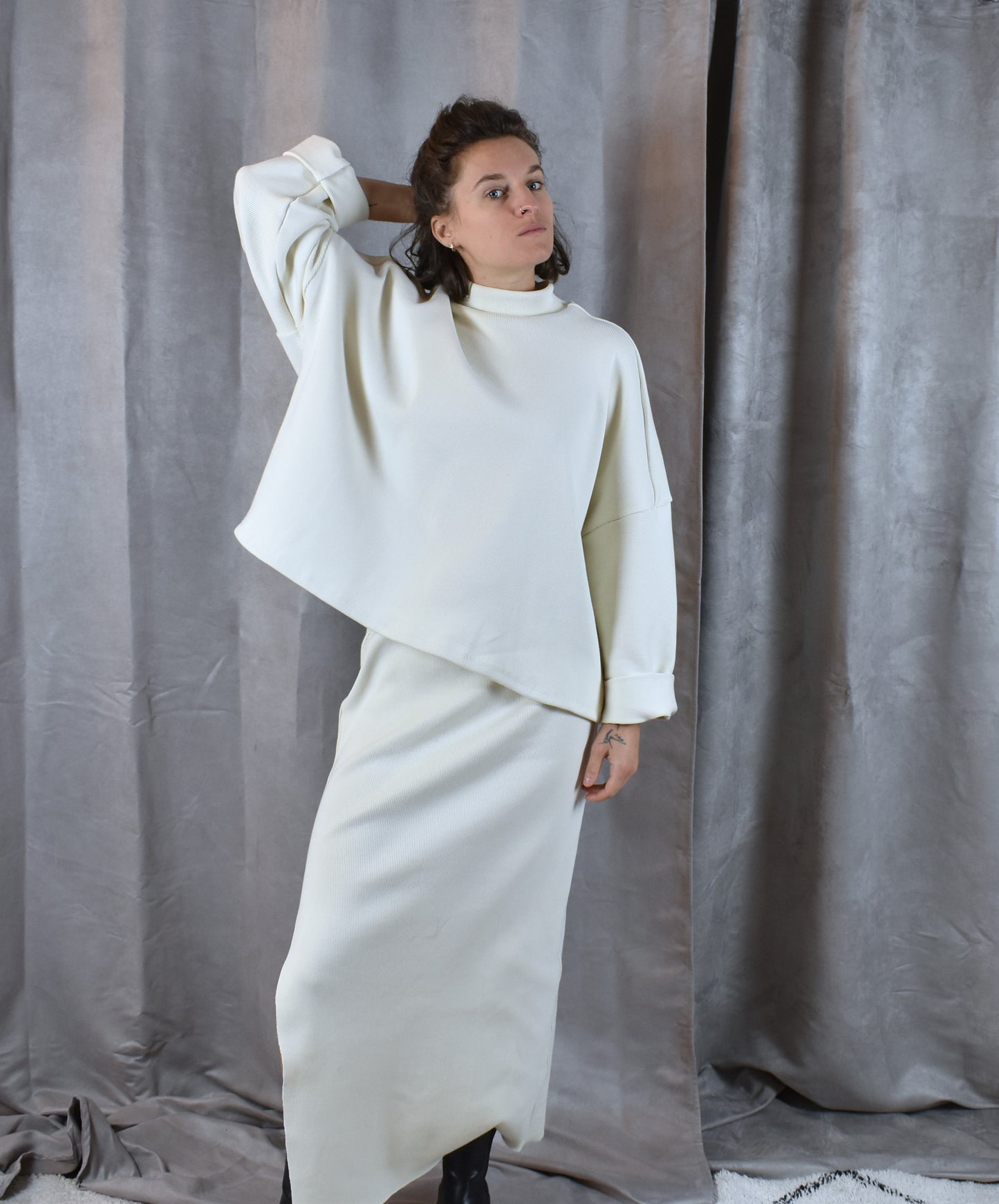 Maxi Pull - Blanc cassé